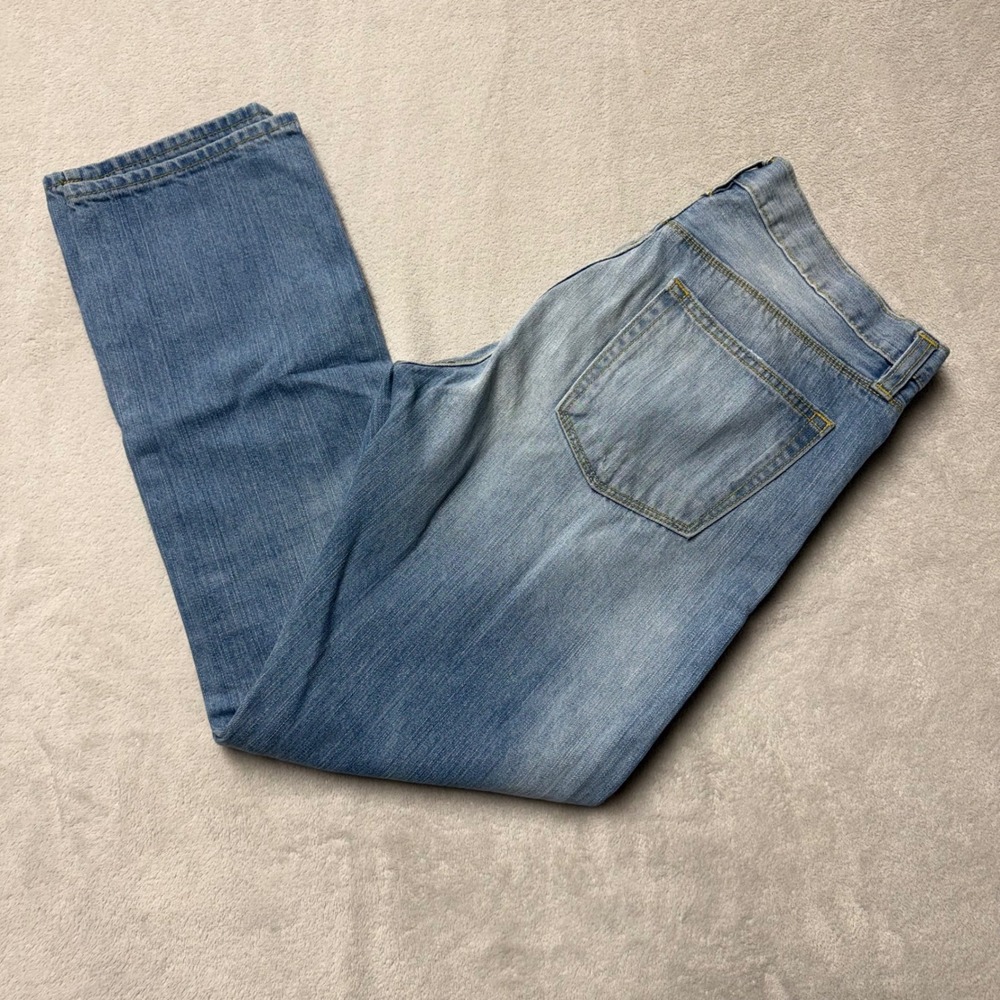 Gap Premium Slim Straight Jeans Light Wash Blue Denim Pants 32x30